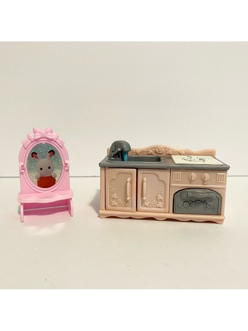 Calico Critter House Furniture Bathroom Kitchen Mirror Doll Accessories 4/$20 🛑